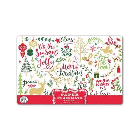 Joy to the World Paper Placemats