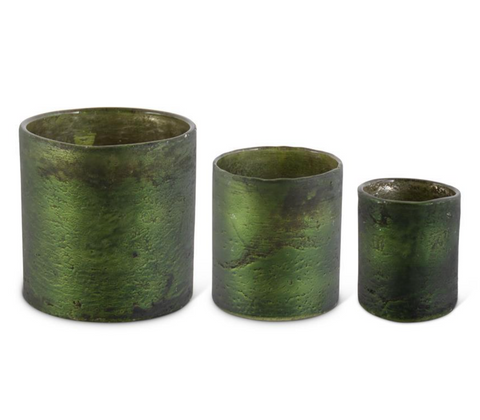 Olive Green Glass Containers