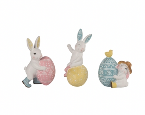 Bunny w/ Egg Figure (3 Variants)