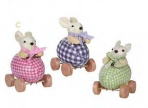 Sisal Plaid Driving Bunny