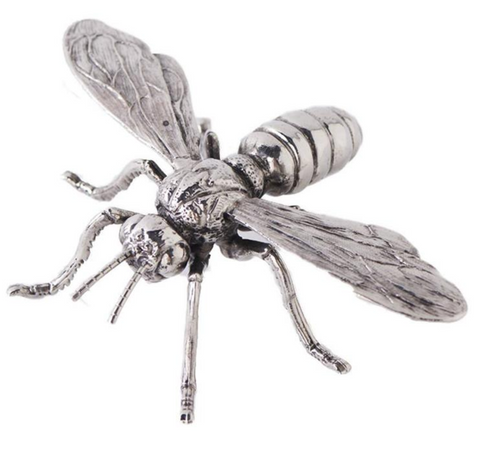 Silver Metal Bee