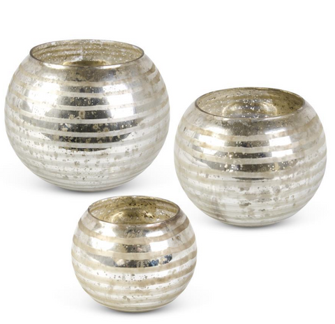 Champagne Mercury Round Vase (3 Variants)