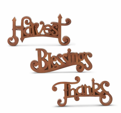 Fall Orange Resin Wood Cutouts (3 Variants)