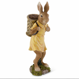 Standing Bunny Figure w/ Basket (2 Styles)