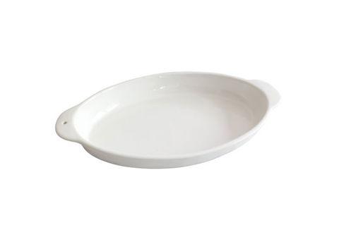 Oval Baker Platter - Pinstripe