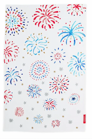 Fireworks Tea Towel