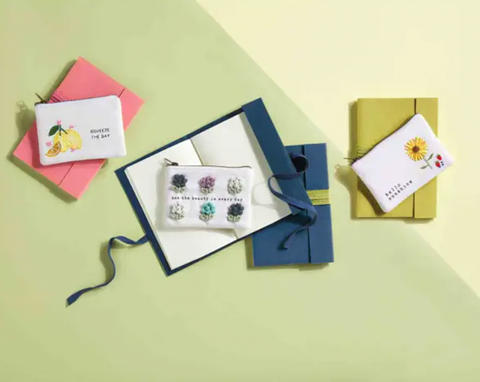 Colored Journal and Pouch Set (3 Variants)