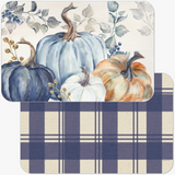 Plastic Reversible Rectangular Placemats (Multiple Styles)