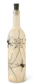 LED Frosted Spider Web Bottle