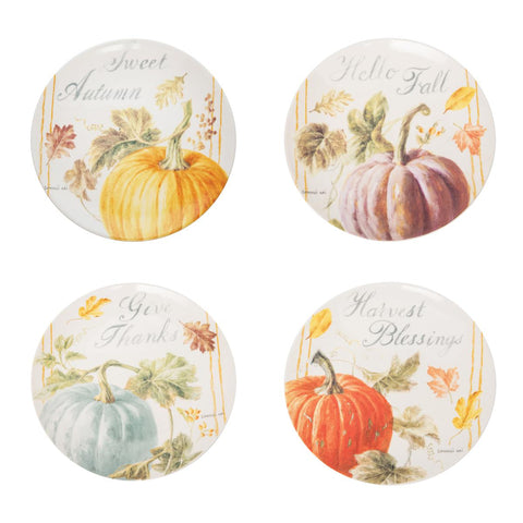 Pumpkin Patch Salad Plate Set