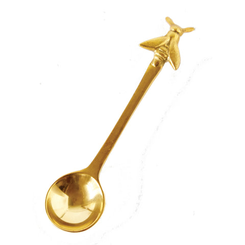 Brass Spoon with Bee Handle