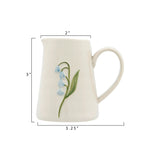 Hand-Painted Embossed Creamer