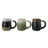 Stoneware Mug with Whale Tail Handle