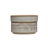 Round Stoneware Stackable Container