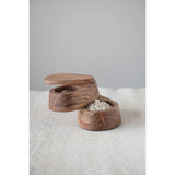 Acacia Wood 2-Tier Salt & Pepper Dish