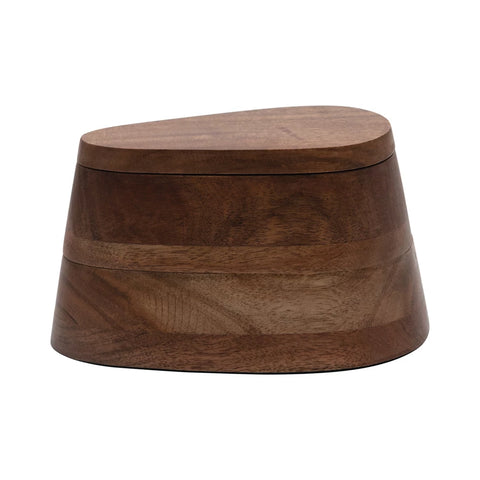 Acacia Wood 2-Tier Salt & Pepper Dish