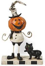 Pumpkin Man w/Black Cat
