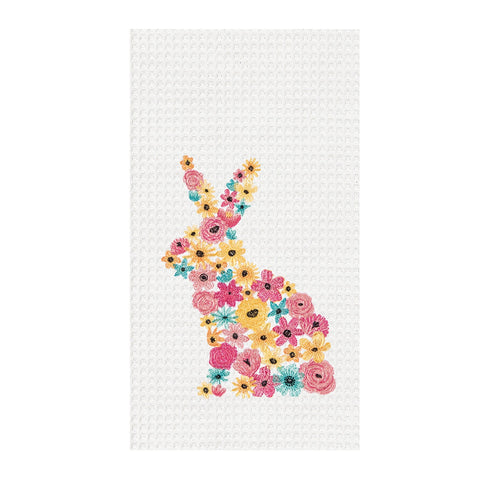 Floral Bunny Towel
