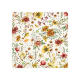Fall Leaves & Flowers Cotton Tablecloth