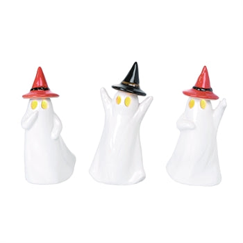 Light Up Ghost in Black Hat