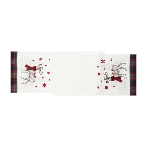 Frosty Deer Table Runner