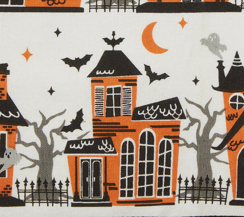 Haunted Hallow Row Embellished Dish Towel