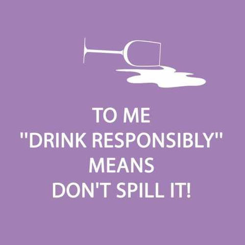 "Drink Responsibly" Cocktail Napkins