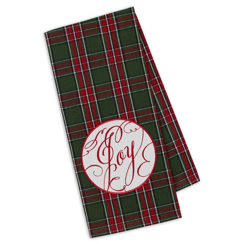 Joy Script Embellished Dishtowel