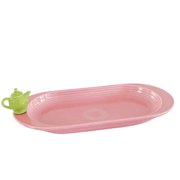 Peony Bread Tray w/ Teapot Mini