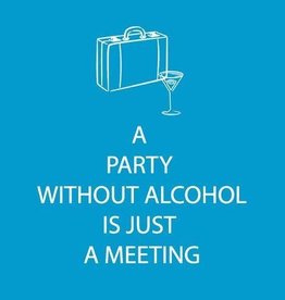 "Just a Meeting" Cocktail Napkin