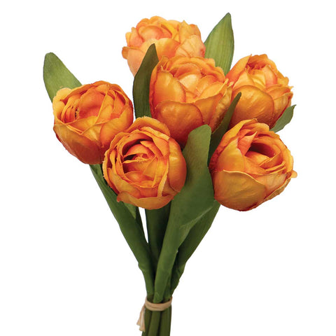 Orange Faux Tulips Bouquet