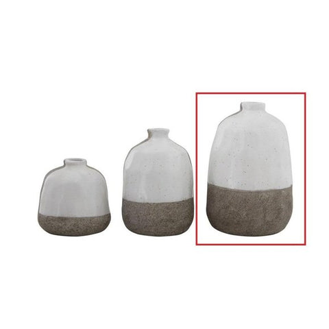 Terra-cotta Vase Grey, Large