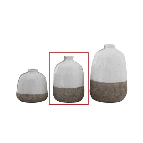 Terra-cotta Vase Grey, Medium