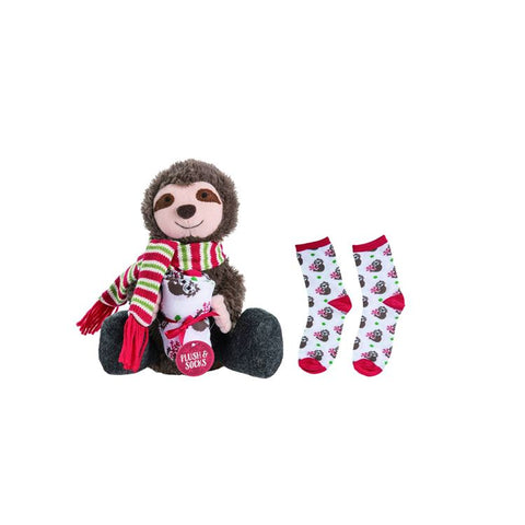 Sloth Plush w/Socks